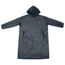 Tæppe-hoodie Mørkeblå m Flannel