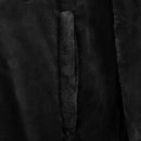 Tæppe-hoodie Sort s Flannel