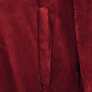 Tæppe-hoodie Bordeaux Rød l Flannel