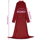 Tæppe-hoodie Bordeaux Rød F Flannel