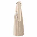 Tæppe-hoodie Beige M Fleece og Flannel
