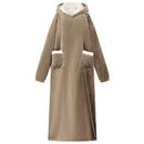 Tæppe-hoodie Camel M Fleece og Flannel