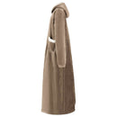 Tæppe-hoodie Camel L Fleece og Flannel