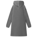 Tæppe-hoodie Mørkegrå L Fleece og Flannel