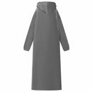 Tæppe-hoodie Mørkegrå M Fleece og Flannel