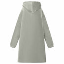 Tæppe-hoodie Grå M Fleece og Flannel
