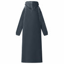 Tæppe-hoodie Mørkeblå L Fleece og Flannel