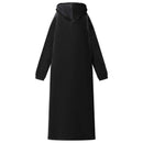 Tæppe-hoodie Sort L Fleece og Flannel