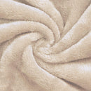 Badekåbe med hætte Beige xl Flannel