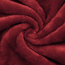 Badekåbe med hætte Bordeaux Rød xl Flannel