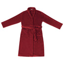 Badekåbe uden hætte Bordeaux Rød l Flannel