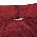 Badekåbe uden hætte Bordeaux Rød xxxl Flannel