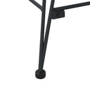 Spisestuestol 2 pcs Rattan og Jern Sort 57 x 55 x 85 cm