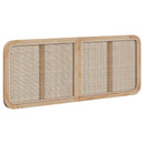 Hovedgærde med hovedgærde Naturfarvet 140 x 55 x 3 cm Rattan