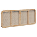 Hovedgærde med hovedgærde Naturfarvet 140 x 55 x 3 cm Rattan
