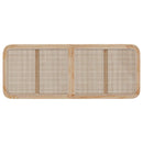 Hovedgærde med hovedgærde Naturfarvet 140 x 55 x 3 cm Rattan