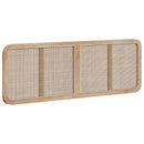 Hovedgærde med hovedgærde Naturfarvet 160 x 55 x 3 cm Rattan