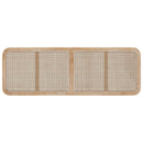 Hovedgærde med hovedgærde Naturfarvet 160 x 55 x 3 cm Rattan