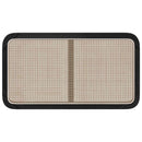 Hovedgærde med hovedgærde Sort 100 x 55 x 3 cm Rattan