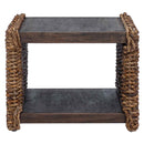 Sofabord Naturfarvet 45 x 45 x 45 cm Massiv Mahogni