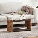 Sofabord Naturfarvet 70 x 35 x 35 cm Massiv Mahogni