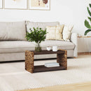 Sofabord Naturfarvet 70 x 35 x 35 cm Massiv Mahogni