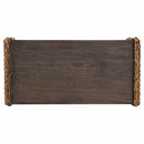 Sofabord Naturfarvet 90 x 45 x 35 cm Massiv Mahogni