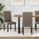 Spisestuestol 2 pcs Kubu Rattan og massiv mahogni træ