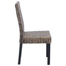 Spisestuestol 2 pcs Kubu Rattan og massiv mahogni træ