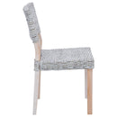 Spisestuestol 2 pcs Kubu rattan Hvidvask 46 x 55 x 84 cm