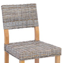 Spisestuestol 2 pcs Kubu rattan Kubu Grå 46 x 55 x 84 cm