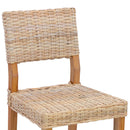 Spisestuestol 2 pcs Kubu rattan Naturfarvet 46 x 55 x 84 cm