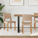 Spisestuestol 2 pcs Kubu rattan Naturfarvet 46 x 55 x 84 cm