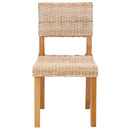 Spisestuestol 2 pcs Kubu rattan Naturfarvet 46 x 55 x 84 cm