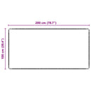 Tæppe Runner Grå 100 x 200 cm 100% Polypropylen Tuft