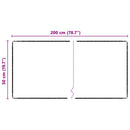 Tæppe Runner Sort 50 x 200 cm 100% Polypropylen Tuft