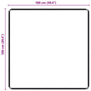Tæppe Runner Sort 100 x 100 cm 100% Polypropylen Tuft