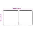 Tæppe Runner Sort 100 x 300 cm 100% Polypropylen Tuft