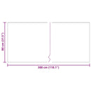 Tæppe Runner Antracit 80 x 300 cm Stof