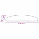 Selvklæbende Trappemåtter 15 stk. 56 x 17 x 3 cm Non-Slip