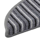 Selvklæbende Trappemåtter 15 stk. 56 x 17 x 3 cm Non-Slip Grå