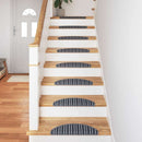 Selvklæbende Trappemåtter 15 stk. 56 x 17 x 3 cm Non-Slip Grå