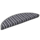 Selvklæbende Trappemåtter 15 stk. 56 x 17 x 3 cm Non-Slip Grå