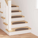 Selvklæbende Trappemåtter 15 stk. 56 x 17 x 3 cm Non-Slip Brun