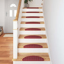 Selvklæbende Trappemåtter 15 stk. 56 x 17 x 3 cm Non-Slip Rød