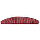 Selvklæbende Trappemåtter 15 stk. 56 x 17 x 3 cm Non-Slip Rød