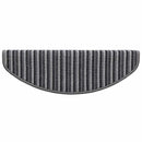 Selvklæbende Trappemåtter 15 stk. 65 x 21 x 4 cm Non-Slip Grå