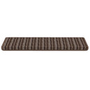 Selvklæbende Trappemåtter 15 stk. 65 x 21 x 4 cm Non-Slip Brun