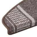 Selvklæbende Trappemåtter 15 stk. 65 x 21 x 4 cm Non-Slip Brun