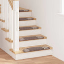 Selvklæbende Trappemåtter 15 stk. 65 x 21 x 4 cm Non-Slip Brun